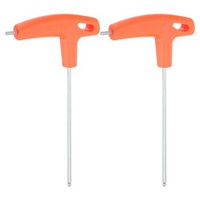 2Stk T-Griff Kugelkopf SchlüSsel 3Mm T-SchlüSsel InnensechskantschlüSsel,Orange
