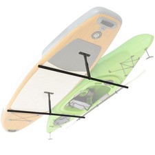 Gosports Boardrack-overhead-2 Ceiling Mount Kayak Rack For 2 Kayaks Sups