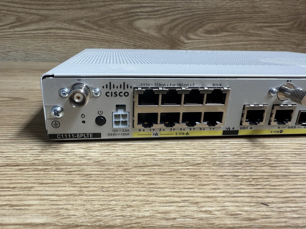 Cisco C1111-8PLTE EA 8-Port GE WAN Router ISR 1100 No Power