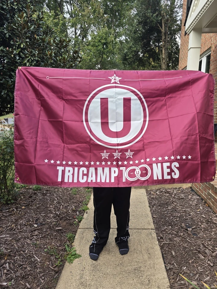 Universitario de deportes TRICAMPEON *29 bandera del TRICAMPEON 2025 150x90 cm - Imagem 3 de 3