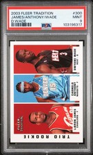 2003-04 Fleer Tradition - Trio Rookie LeBron James, Dwyane Wade