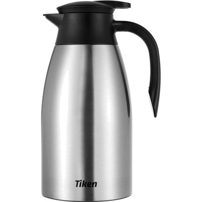 Thermoskanne 2L Edelstahl Isolierkanne Kaffeekanne Vakuum