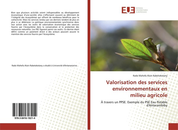 Valorisation Des Services Environnementaux En Milieu Agricole Rado Mahefa Alain-image