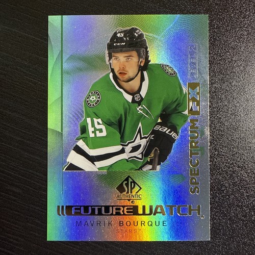 2024-25 SP Authentic Stars Mavrik Bourque Future Watch Spectrum FX Level 2 Card - Bild 1 von 2