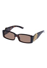 Le Specs Cruel Intentions Rectangle Tortoise Shell Sunglasses w/Case  Cloth