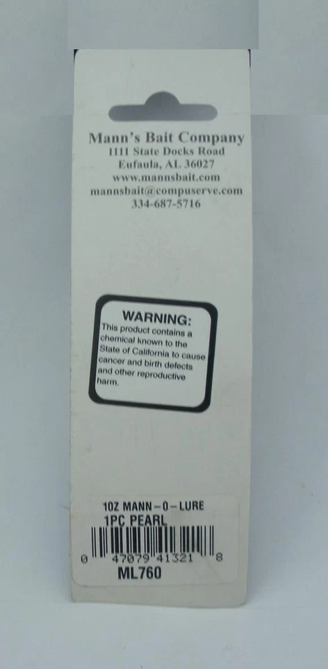 Manns ML760 1 Unze Man O Lure-2-3/4" Körperlänge PRL - Bild 3 von 3