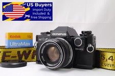 Olympus OM10 Black SLR / F.Zuiko 50mm f1.8 Lens / Manual Adapter JAPAN Near MINT