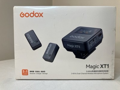 Godox Magic XT1 2.4GHz Dual-Channel Wireless Clip-On Microphone System w/ Case