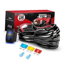10014W LED Light Bar Wiring Harness Kit 14AWG 14AWG Wiring Harness - 1 Lead