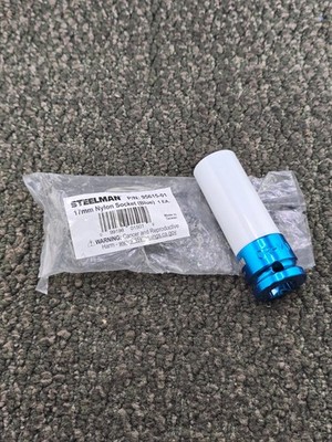 Steelman 95615-01 1/2-inch Drive 17mm Metric Blue Nylon-Sleeved Impact Socket