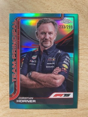 2025 Topps Chrome F1 - Christian Horner #192 Teal Refractor 233/299 