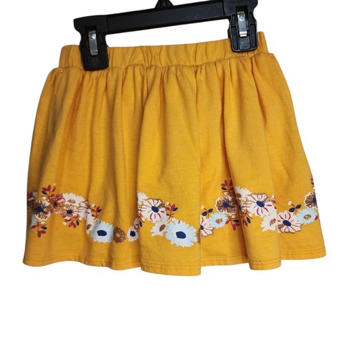 Epic Threads Girls Size 6 Yellow Floral Skorts Glitter Accents Built-in Shorts - Picture 6 of 11