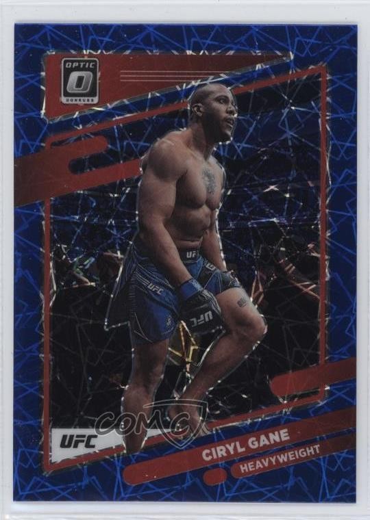 2022 Panini Donruss Optic UFC Blue Velocity Prizm Ciryl Gane #40 09wc