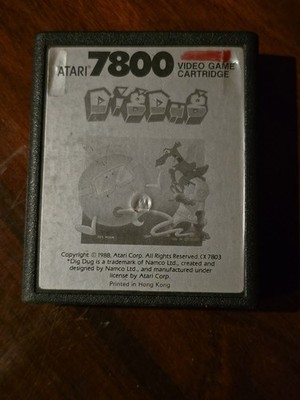 Dig Dug Atari 7800 Video Game Cartridge Classic Arcade Action