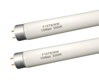 18 Inch F15T8/WW Fluorescent Light Bulb 15W F15T8KB Warm White 3000K Tube