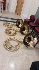 HAHAPA HANDMADE BRASS FINISH 25" SOUSAPHONE BRASS MADE TUBA FREE SHIPPING