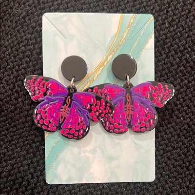 Lebendige Schmetterling Ohrringe