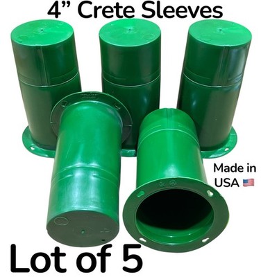 Crete Sleeve CS-104 Cement Wall Floor Sleeve Void 4'' Plastic HDPE ( Lot of 5 )