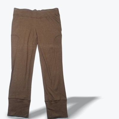 Maggie Ward Joggers Knit Loungewear Women XS Brown Soft Lyocell Wool Made in USA