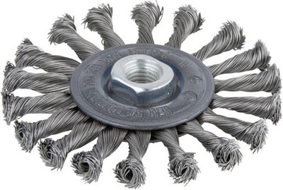 Wolfcraft Scheibendrahtbürste Ø 115 mm gezopft für Winkelschleifer