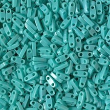 QTL-412, Op TURQUOISE Green, 5g, Miyuki Quarter Tila, 2 hole, 5x1.2x1.9mm qt48 