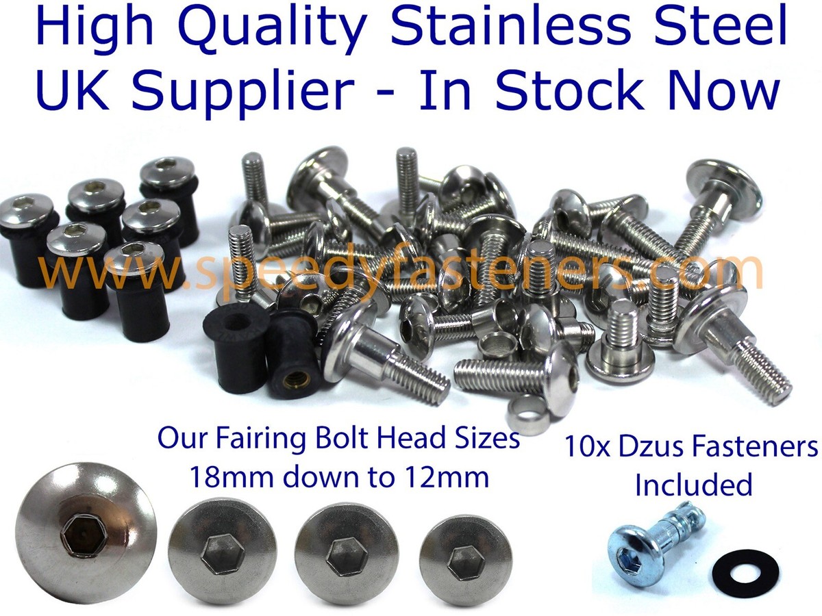 tzr50r 手元金額 Yamaha TZR 250 1991-1996 3XV Stainless Fairing & Screen Bolts +