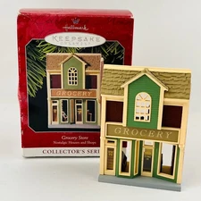 Hallmark Grocery Store Keepsake Ornament 15th in Nostalgic Houses Shops Series
