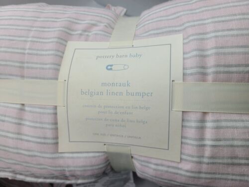 Pottery Barn Belgian Linen Pink, Montauk, NEW, Baby - Picture 1 of 5