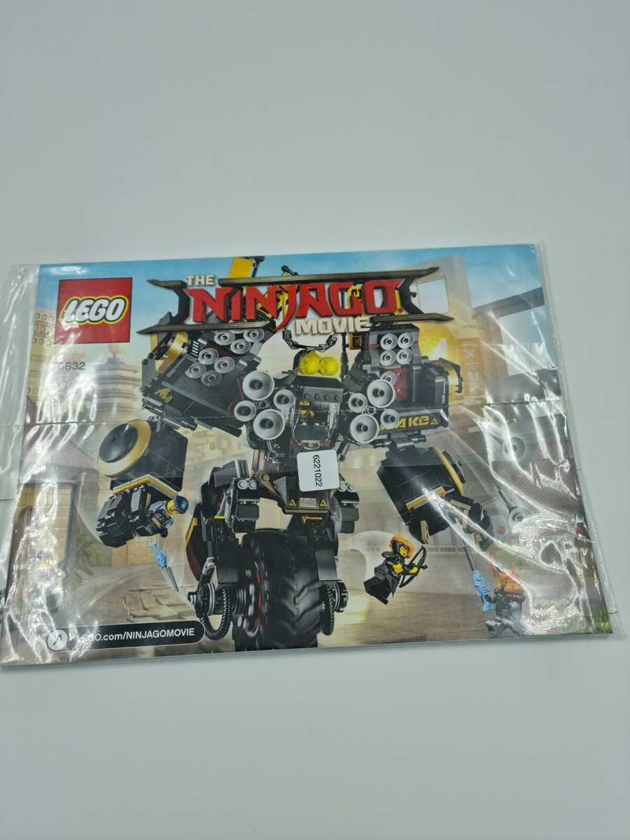 Lego ninjago movie thunder mech 70632 INSTRUCTIONS ONLY NEW (H5)