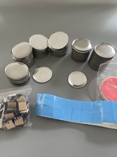 Lot Of Blank 2 1/4 Button Making Supplies Round Badge Button Parts Metal Button