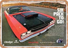 Metal Sign - 1969 Dodge Super Bee Six Pack To Go Vintage Ad Metal Sign - 1969 Dodge Super Bee Six Pack To Go Vintage Ad