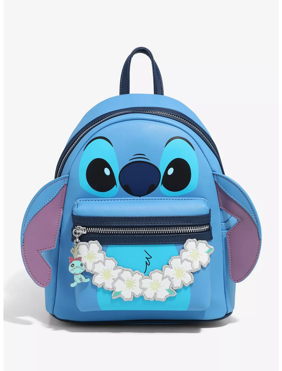 Loungefly Disney Lilo & Stitch Figural Stitch with Lei Mini