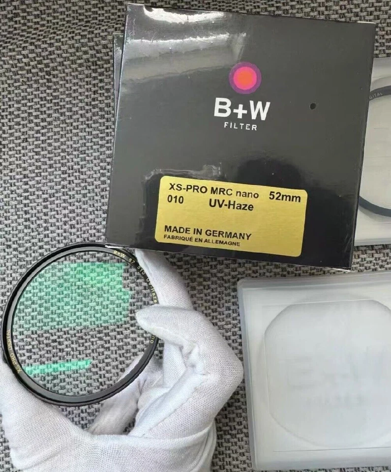 B+W 49_82mm UV Haze Nano Ultra Thin Filter Schutz Kamera Objektiv Messingmaterial - Bild 3 von 4