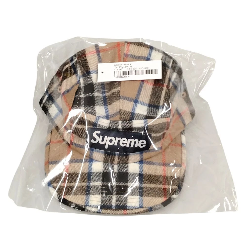 Casquette de camp SUPREME 24AW Lochcarron marron authentique / 36239