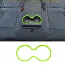 For Dodge Charger 2015-2024 Light Green Rear Armrest Water Cup Holder Panel 1PCS