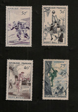 FRANCE 1956 SERIE SPORTIVE YT 1072 1073 1074 NEUFS SANS CHARNIERE 1075 OBLITERE