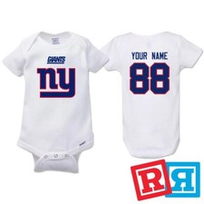 Personalized New York Giants Gerber Baby Onesie&reg; Cotton Custom Bodysuit
