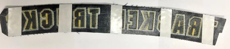 TRACKER TRUCKS SKATEBOARD NOS PARCHE BORDADO VINTAGE 14.5" X 2" Foto 3 de 4