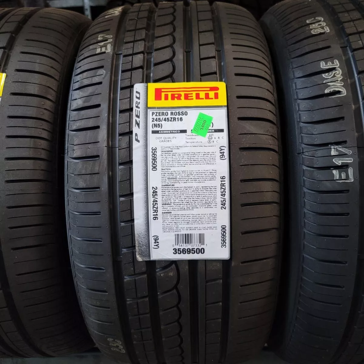 Pirelli 245/45R16 2454516 PZero Rosso (N5) 94Y Porsche 911 930 -Price Per Tire