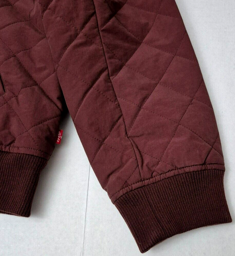 Levi's Herren Rautenstepp Hoody Bomber mit Sherpa Futter Burgund XL, 2XL - Bild 4 von 12