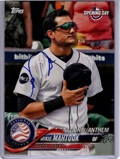 Mikie Mahtook 2018 Topps #NA-MM 5x7 #5/49 Signed Auto Autograph Beckett Cert.