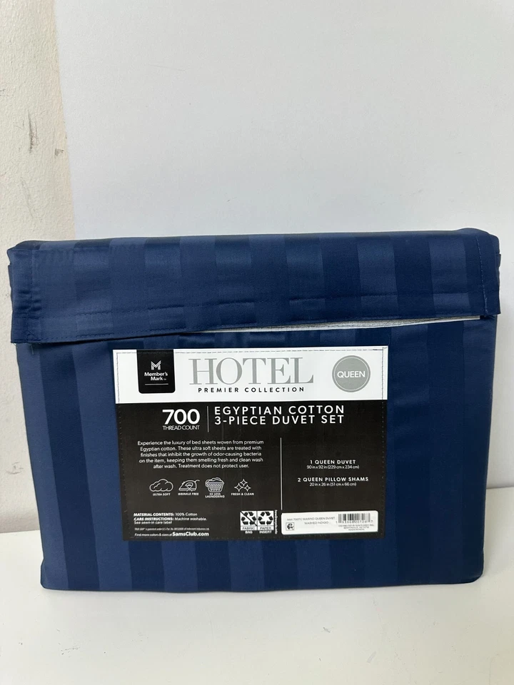 Juego de edredón de algodón egipcio de 700 hilos Hotel Premier Collection | Queen Foto 2 de 2