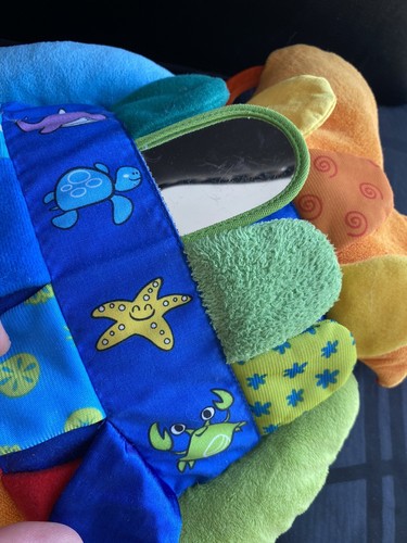 Melissa & Doug Flip Fish 12 Inch Plush Baby Sensory Crinkle Hide Seek Mirror Toy - Picture 3 of 5