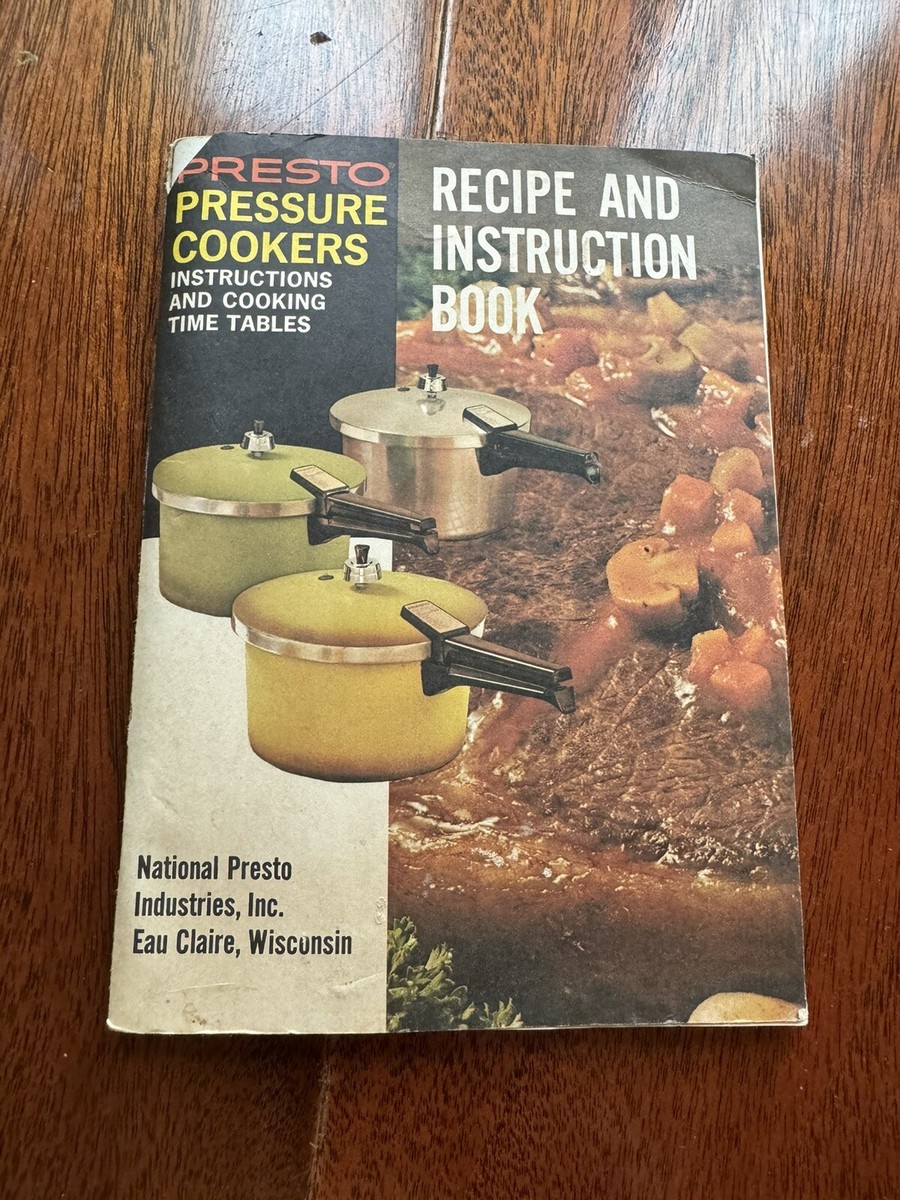 User Manual Presto Pressure Canner Directions Vintage Presto