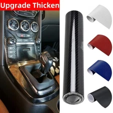 60x12 inch Car Body 7D Carbon Fibre Vinyl Film Wrap Sticker Self-Adhesive 5x1 FT