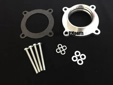 Silver Billet Throttle Body Spacer for 2007-2011 Jeep Wrangler JK 3.8L V6