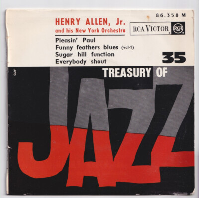 (nV198) Treasury Of Jazz 35: Henry Allen Jr, Pleasin' Paul - 1963 - 7'' vinyl