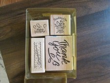 Stampin' Up Stamp Set of 4 Stamps: Designer Greetings