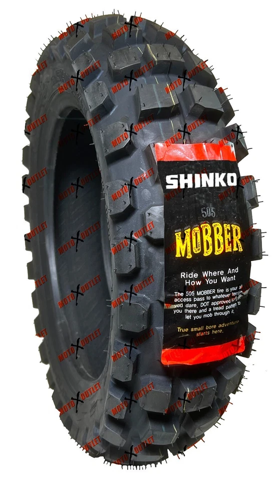 Shinko Mobber 120/70-12 130/70-12 Tire Set Front Rear Tires Knobby 125 Grom - Image 3 of 4