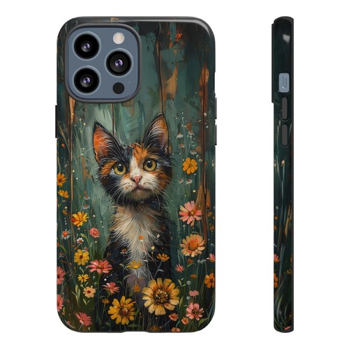 For iPhone | Samsung Galaxy | Pixel Phone Case - Calico Cat Flowers Pastel - 第 93/256 張圖片